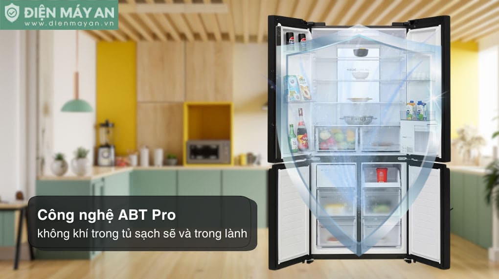 Tủ lạnh Aqua Inverter 522 lít Multi Door AQR-MA600XA(WGL)U1
